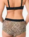 Bild 2 von Damen-Boxershorts aus Baumwolle für den Alltag, Bund, Leopard naturfarben
