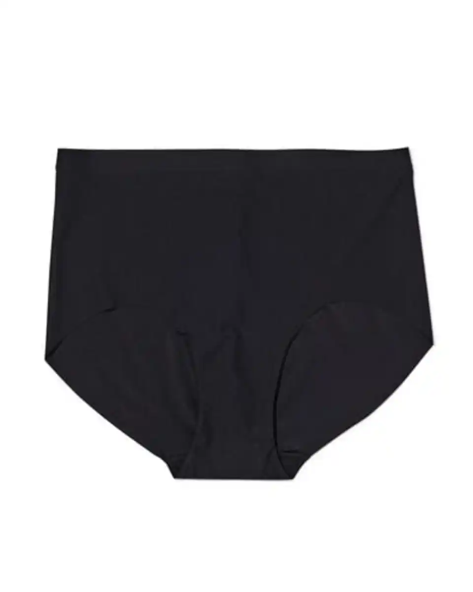Bild 3 von Mittelstark figurfreundlicher Damen-Slip mit hoher Taille schwarz