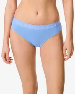 Damenslip aus Baumwolle mit „everyday“ auf dem Bund blau