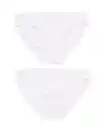 Bild 1 von 2er-Pack Damen-Slips, Baumwolle/Elasthan weiß