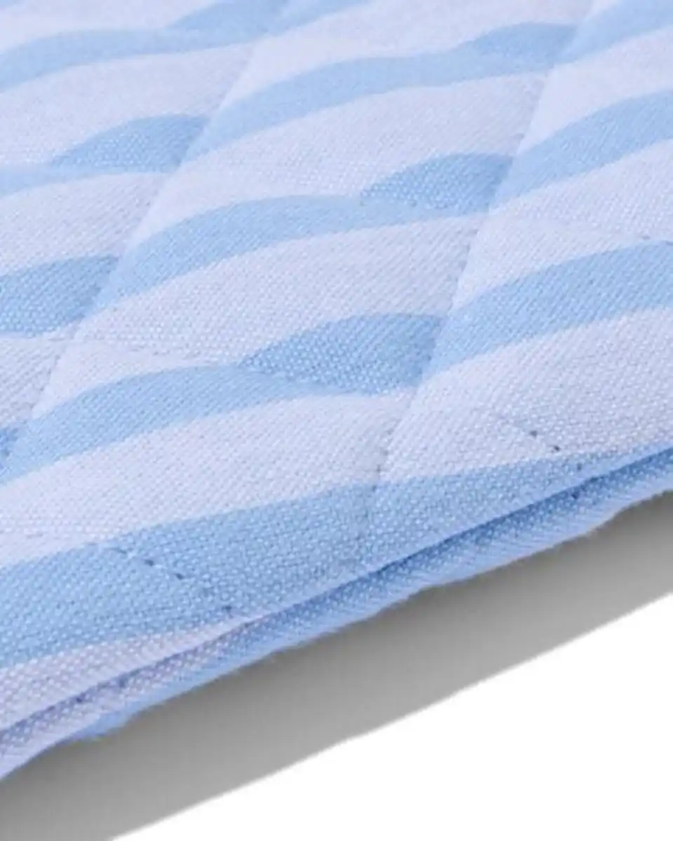 Bild 2 von Topfhandschuh Baumwolle blau gestreift