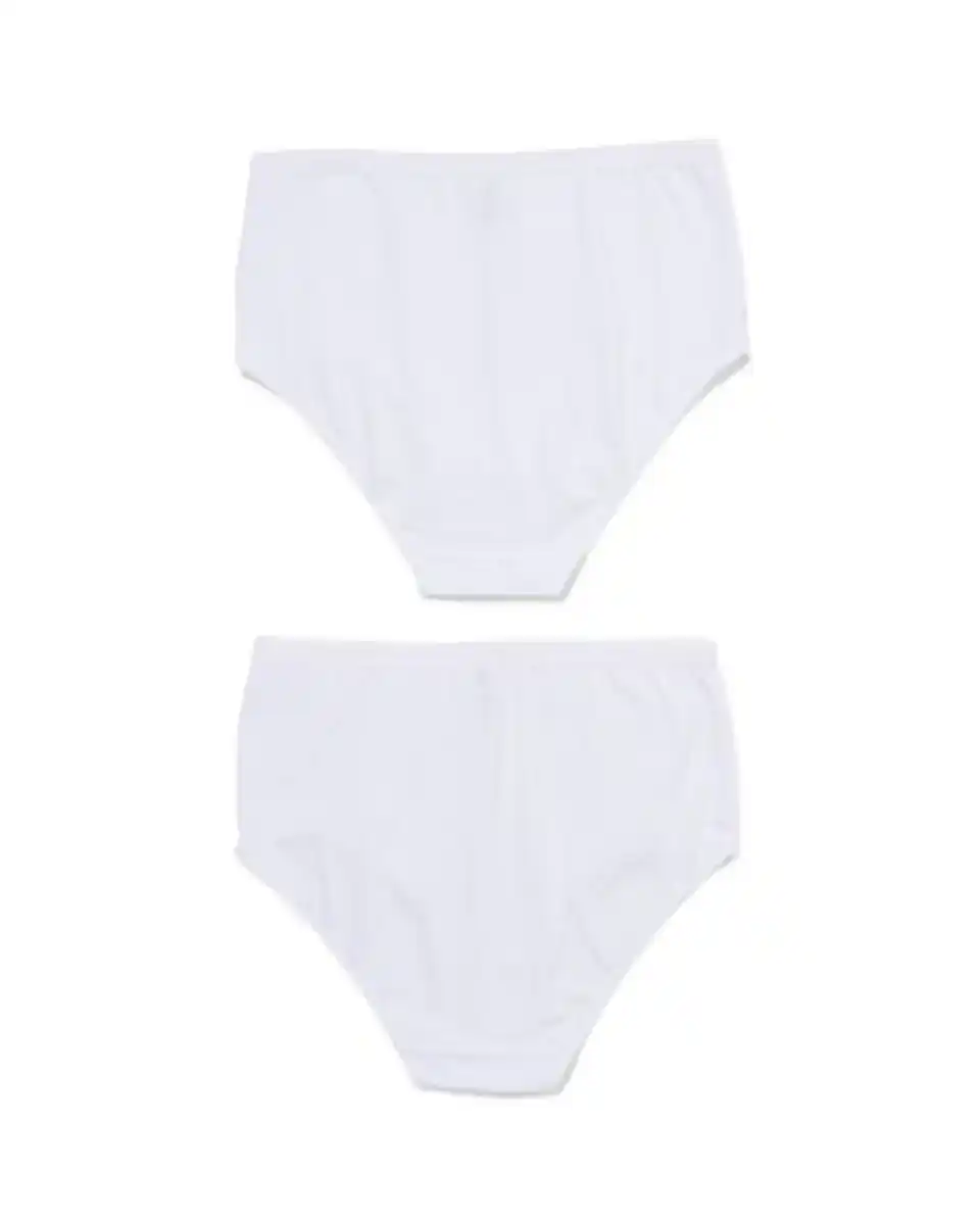 Bild 2 von 2er-Pack Damen-Taillenslips, Baumwolle/Elasthan weiß