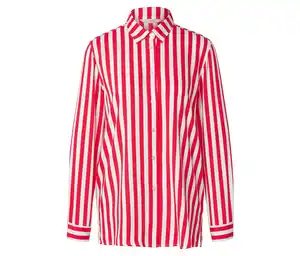 Gestreifte Bluse, rot