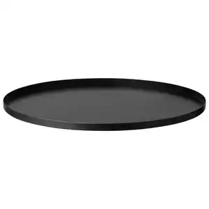 Blomus Tablett Peasy, Schwarz, Metall, rund, 1.5 cm, Tischkultur & Servieren, Tabletts