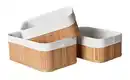 Bild 1 von Korbset Bamboo in Beige, 3 Stück, Beige