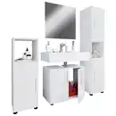 Bild 1 von Mid.you Badezimmer VCM Flandu II, Weiß, Holzwerkstoff, 122 cm, stehend, Badezimmer, Badmöbelsets & Badmöbelserien, Badmöbel-Sets