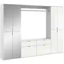 Bild 1 von Mid.you Garderobe, Weiß Hochglanz, Glas, Holzwerkstoff, 3-teilig, 2 Schublade(n) Schubladen, 243x193x34 cm, FSC Mix, Garderobe, Garderoben-Sets & Serien, Garderoben-Sets