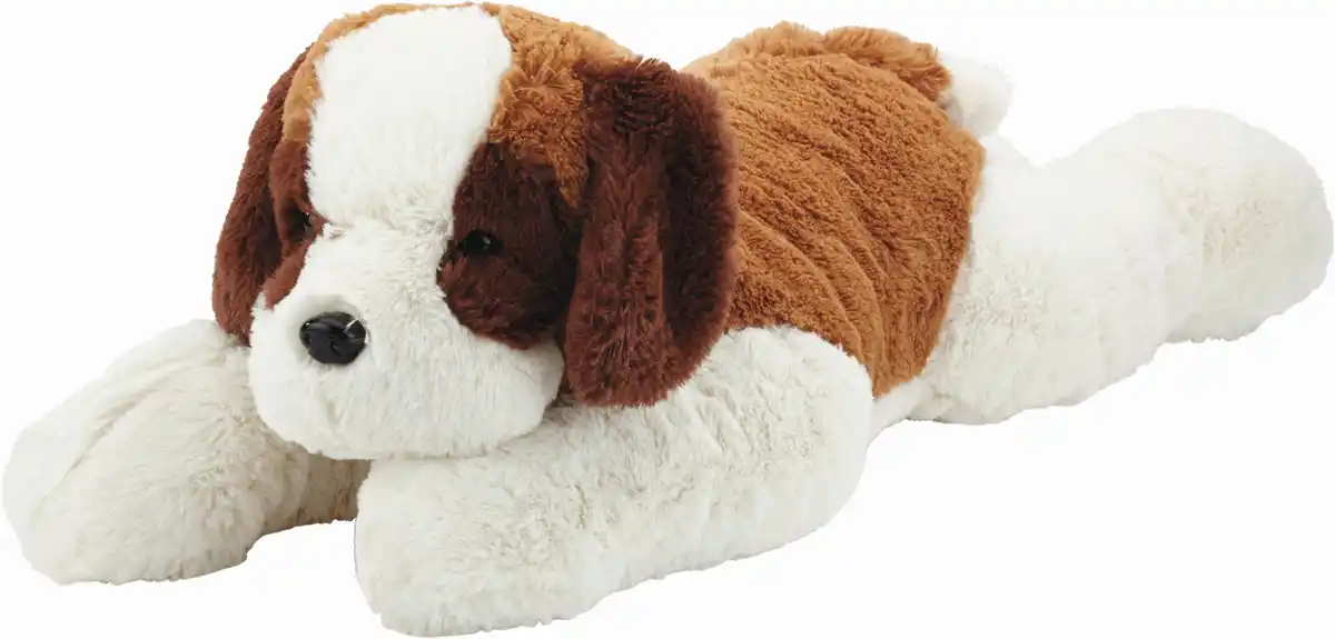 Bild 1 von Plüschtier George in Weiß/Braun ca. 75cm, Braun, Creme