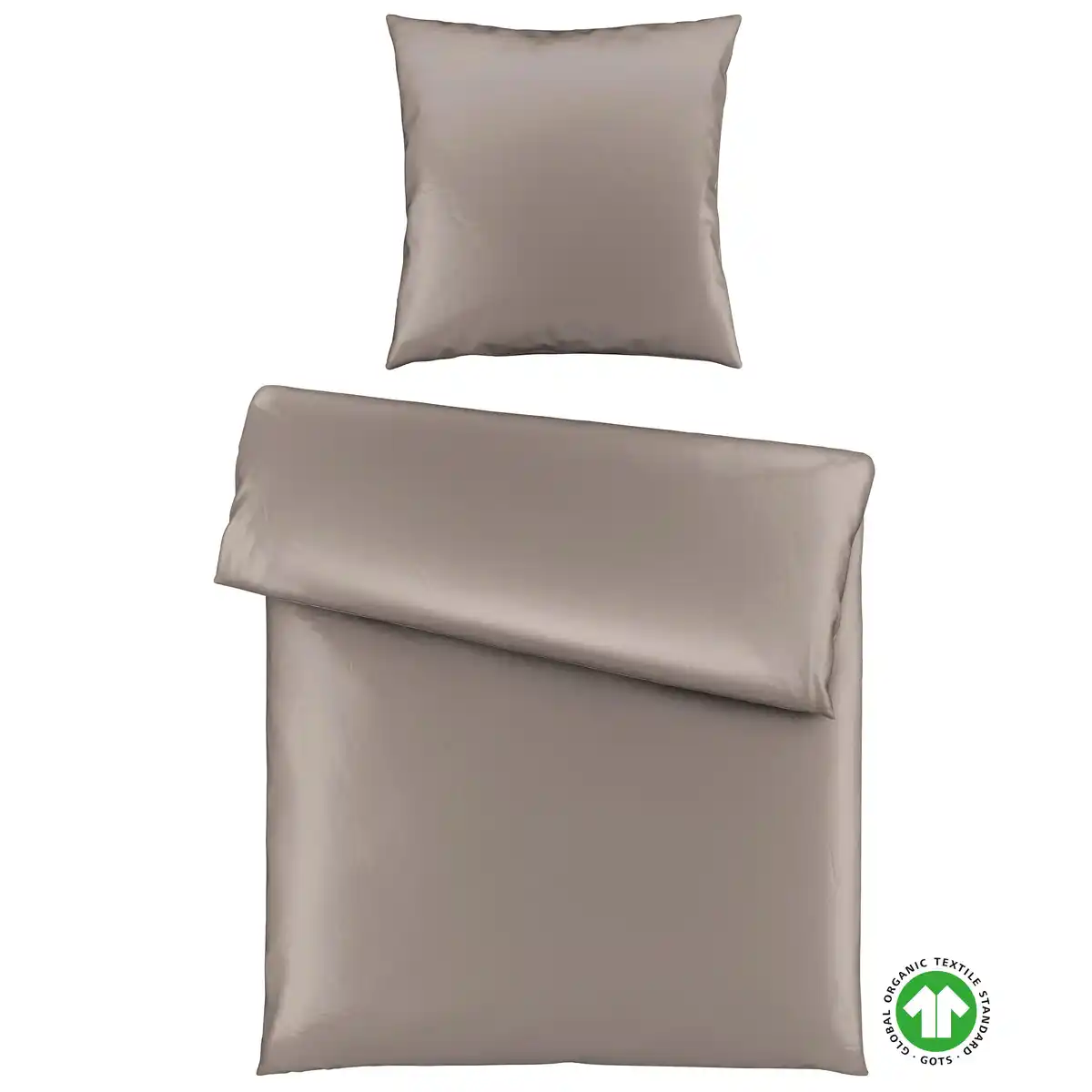 Bild 1 von Bettwäsche Bio-Sophia Uni Taupe ca. 135x200cm, Taupe