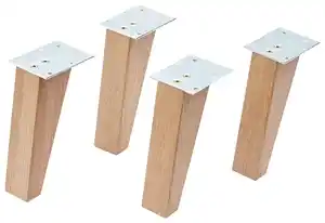 Fußset "Finn" , eiche, 4-teilig, Eichefarben