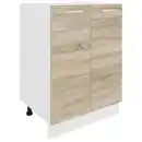 Bild 1 von Mid.you Küchenunterschrank, Weiß, Sonoma Eiche, Holzwerkstoff, 1 Fächer, 60x82x46 cm, individuell planbar, Küchen, Küchenmöbel, Küchenschränke, Küchenunterschränke
