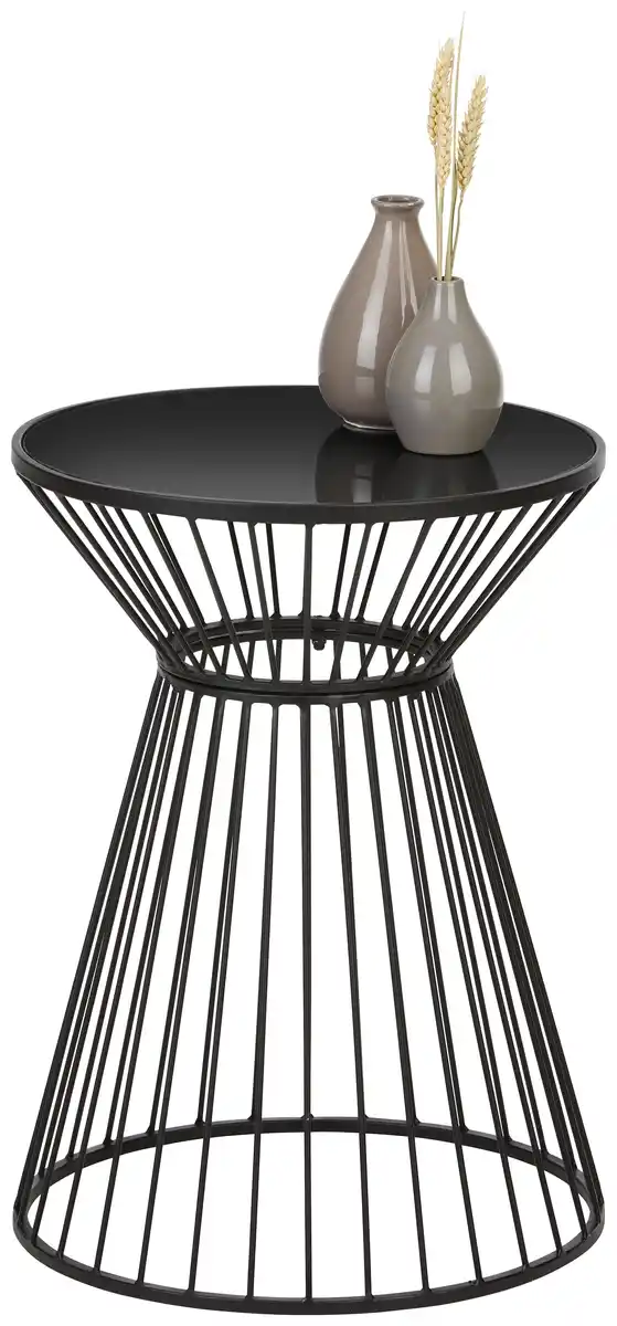 Bild 1 von Beistelltisch aus Metall in Schwarz, Schwarz