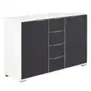 Bild 1 von Livetastic Kommode, Grau, Kunststoff, 2 Fächer, 4 Schublade(n) Schubladen, 130x83x41 cm, Beimöbel erhältlich, Wohnzimmer, Kommoden & Sideboards, Kommoden