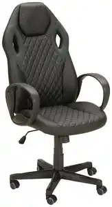 Chefsessel in Grau/Schwarz, Grau, Schwarz