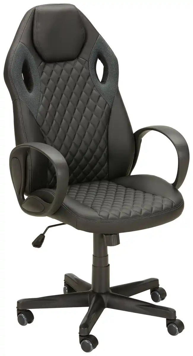 Bild 1 von Chefsessel in Grau/Schwarz, Grau, Schwarz