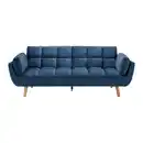 Bild 1 von Schlafsofa Cora Blau Samt, Blau