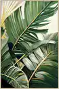 Bild 1 von Keilrahmenbild Lotta ca. 60x90cm, Grün, Naturfarben, Goldfarben