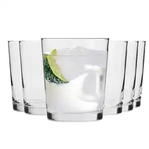 Krosno Glass Wassergläser,, Transparent, Glas, 0.3 L, Zylindrisch, Hergestellt in Europa, lebensmittelecht, Essen & Trinken, Gläser, Trinkgläser