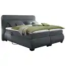 Bild 1 von Mid.you Boxspringbett, Anthrazit, Kunststoff, H2, 7-Zonen, Höhe ca. 18 cm, 160x200 cm, Topper geteilt, Schlafzimmer, Betten, Boxspringbetten