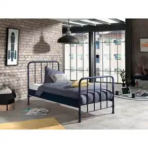Vipack Kinder-/Juniorbett, Blau, Metall, 90x200 cm, Kinder- & Jugendzimmer, Kindermöbel, Kinderbetten