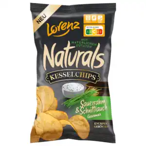 Lorenz Naturals Kesselchips Sauerrahm & Schnittlauch 95g