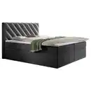 Bild 1 von Mid.you Boxbett, Anthrazit, Textil, H2, Höhe ca. 19 cm, 160x200 cm, Topper durchgehend, Schlafzimmer, Betten, Boxspringbetten