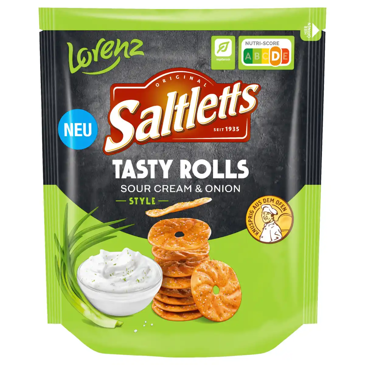 Bild 1 von Saltletts Tasty Rolls Sour Cream & Onion Style 130g