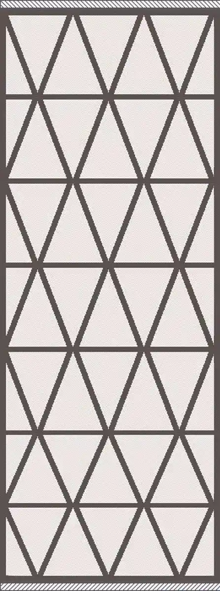 Bild 1 von Flachwebeteppich Phoenix ca. 80x200cm, Anthrazit, Silberfarben
