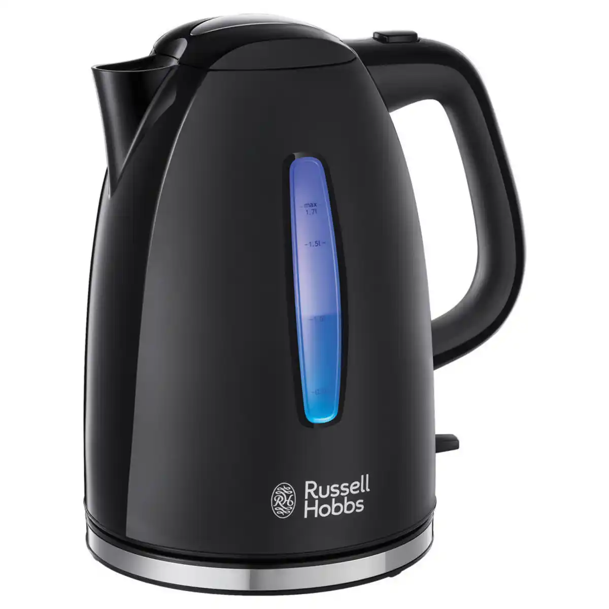 Bild 1 von Russell Hobbs Wasserkocher Textures Plus 22591-70, Schwarz, Kunststoff, 1.7 L, 16.0x23.8x20.8 cm, Küchengeräte, Wasserkocher