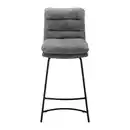 Bild 1 von Barhocker Kona Grau Webstoff Gepolstert, Grau