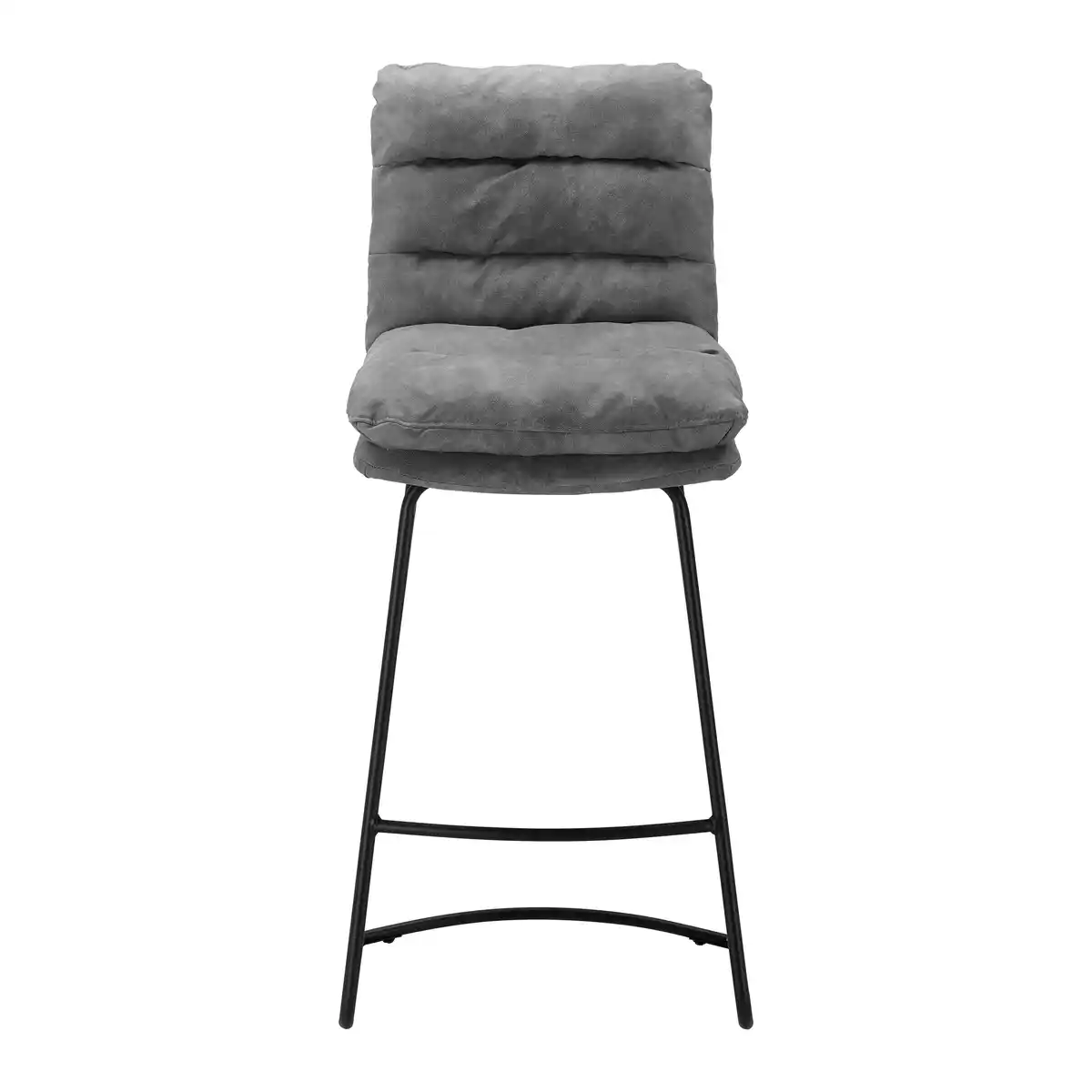 Bild 1 von Barhocker Kona Grau Webstoff Gepolstert, Grau
