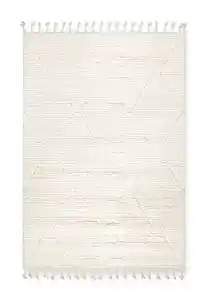Webteppich Selma 2 in Weiß ca. 120x170cm, Weiß