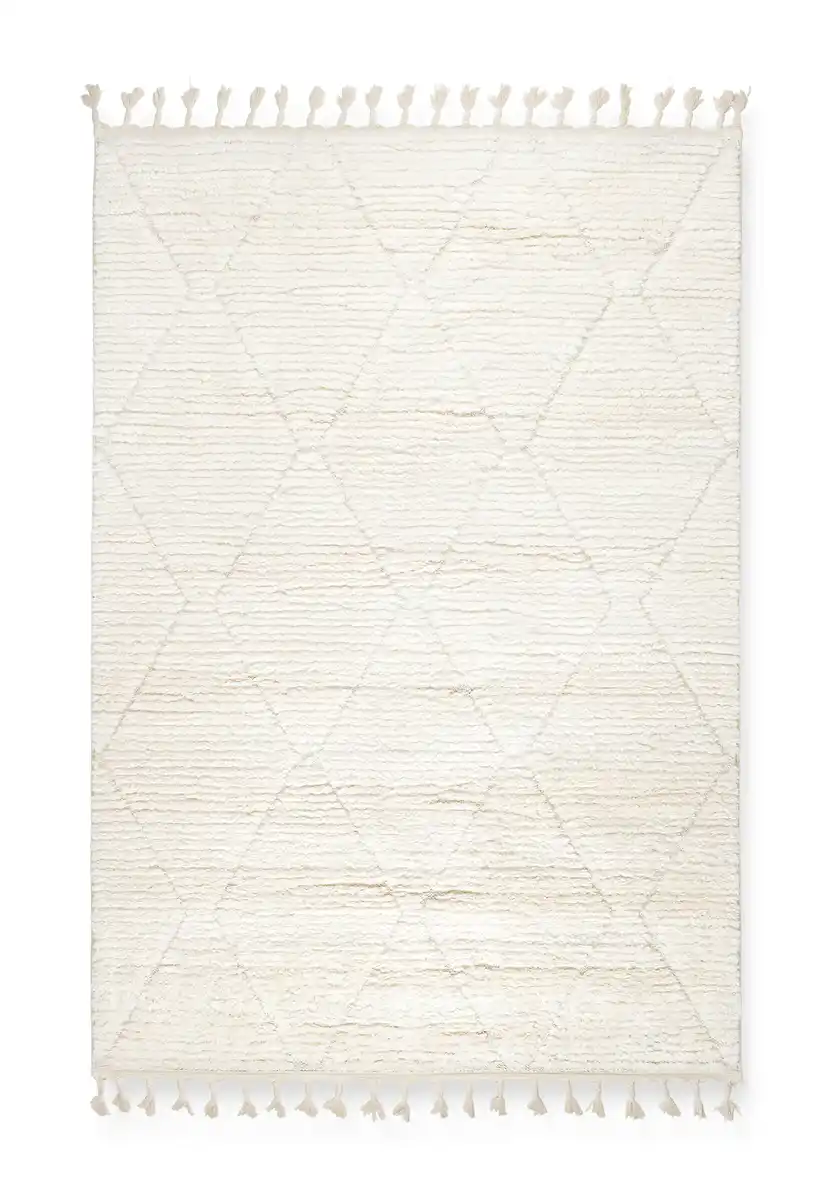 Bild 1 von Webteppich Selma 2 in Weiß ca. 120x170cm, Weiß