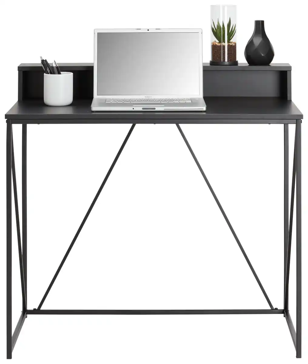 Bild 1 von Schreibtisch in Schwarz, Schwarz