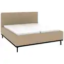 Bild 1 von Musterring Polsterbett, Beige, Metall, Birke, Buche, massiv, H2 + H3, Höhe ca. 20 cm, 180x200 cm, atmungsaktiv,in verschiedenen Größen erhältlich,Mittelgurt, verstellbar, Schlafzimmer, Betten, Po