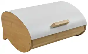 Brotbox Svea in Naturfarben, Naturfarben, Weiß