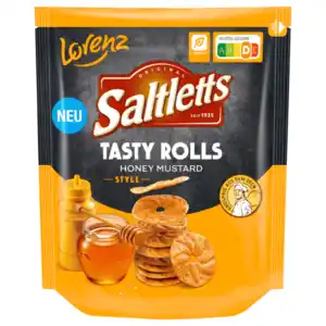 Lorenz Saltletts Tasty Rolls Honey Mustard Style 130g