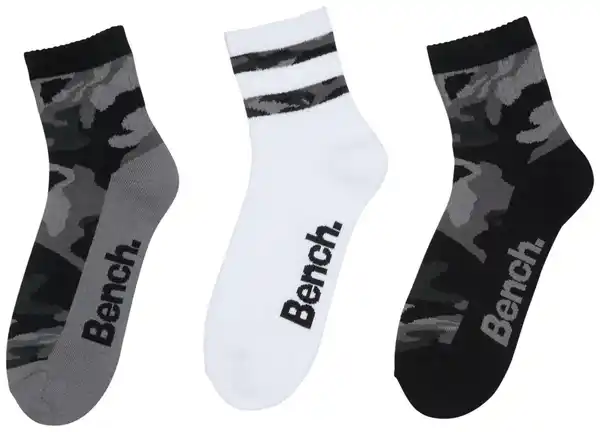 Bild 3 von BENCH Quarter-Socken, 3 Paar