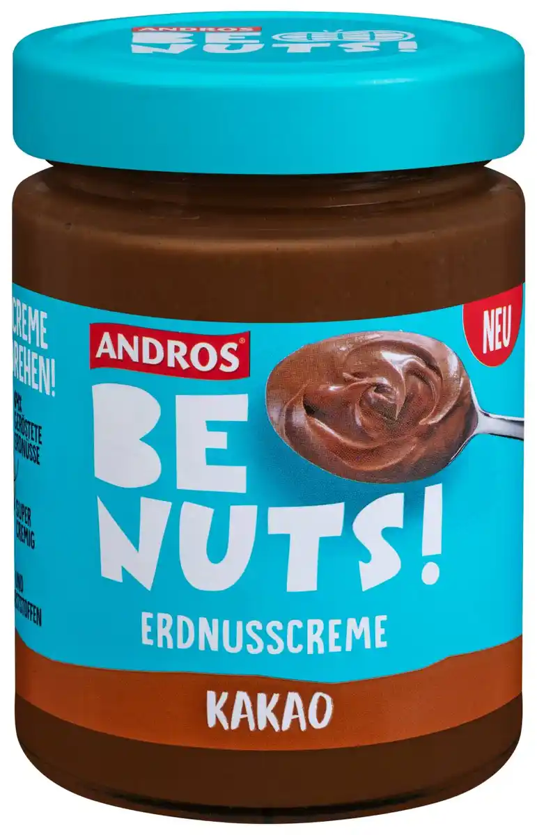 Bild 1 von ANDROS »Be Nuts!« Erdnusscreme, 335-g-Glas