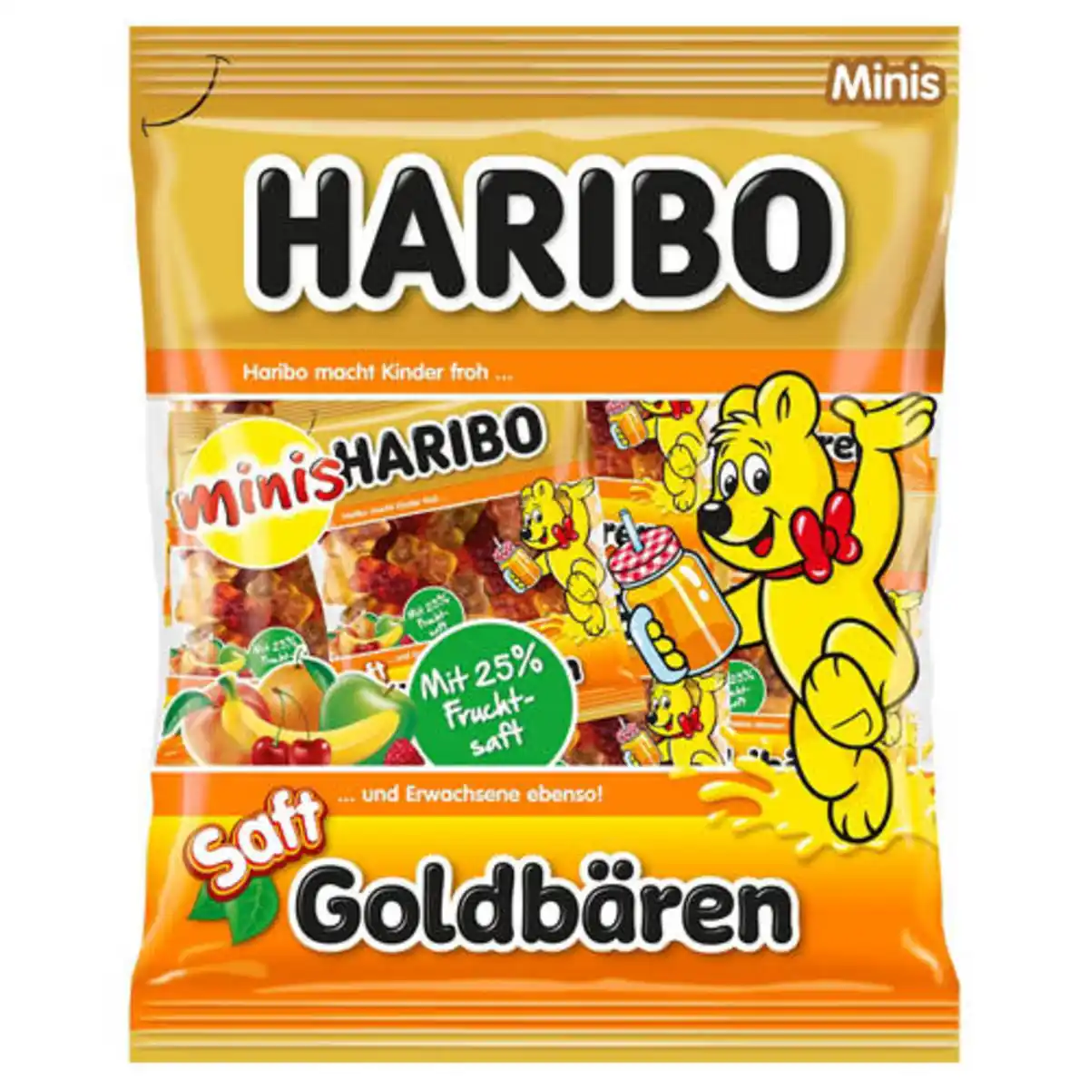 Bild 1 von Haribo minis 200 g, Saft Goldbären