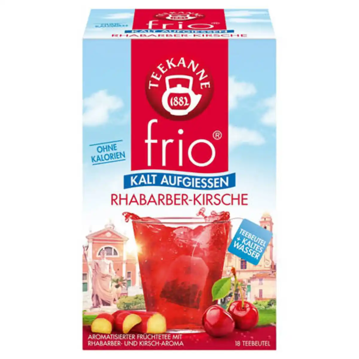 Bild 1 von TEEKANNE Frio Tee 45 g, Rhabarber-Kirsche