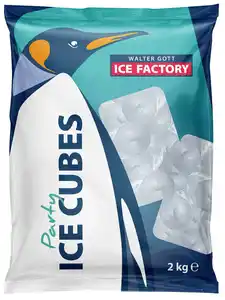 WALTER GOTT Ice Cubes oder Crushed Ice, 2-kg-Beutel