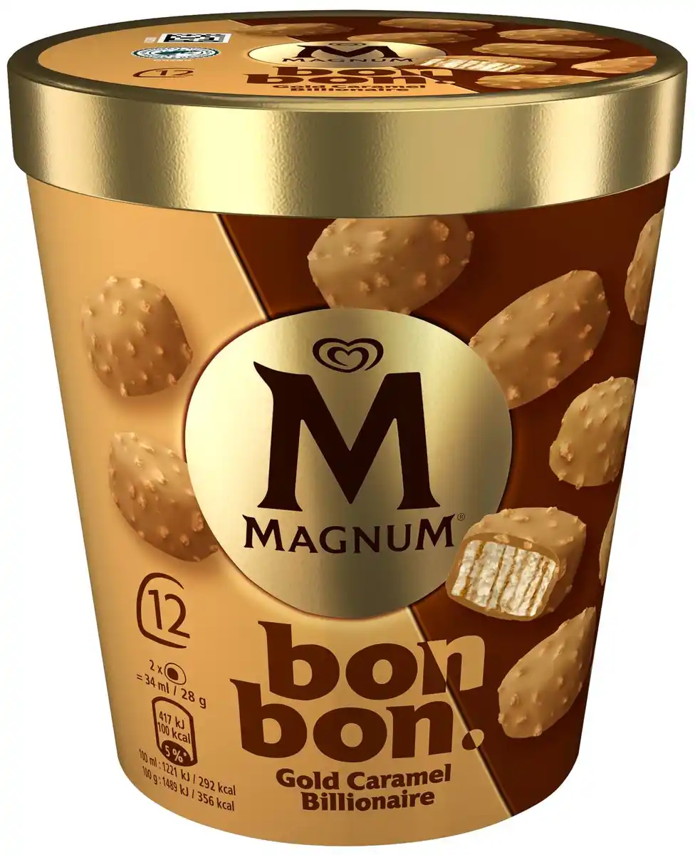 Bild 1 von MAGNUM Bonbon Eiscreme, 12 St. = 204-ml-Becher