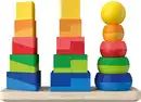 Bild 2 von LUPILU® Regenbogen-Stecktürme, 28-teilig
