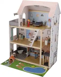 KIDLAND® Puppenhaus »XXL«, 54-teilig