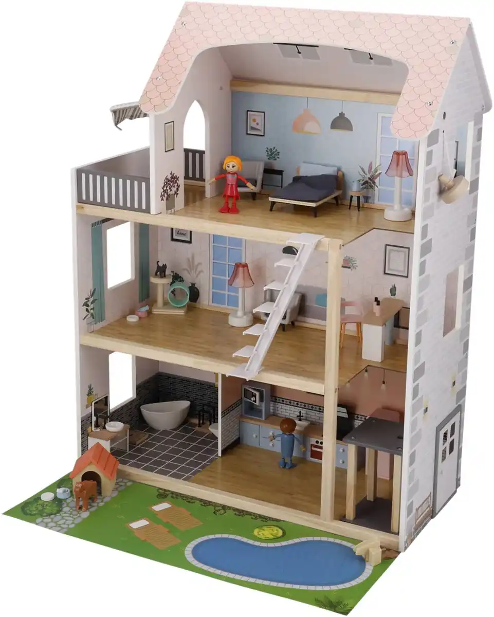 Bild 1 von KIDLAND® Puppenhaus »XXL«, 54-teilig