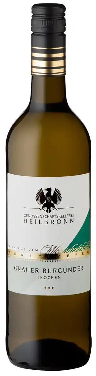 Bild 1 von GENOSSENSCHAFTSKELLEREI HN Heilbronner Grauburgunder, 0,75-l-Fl.