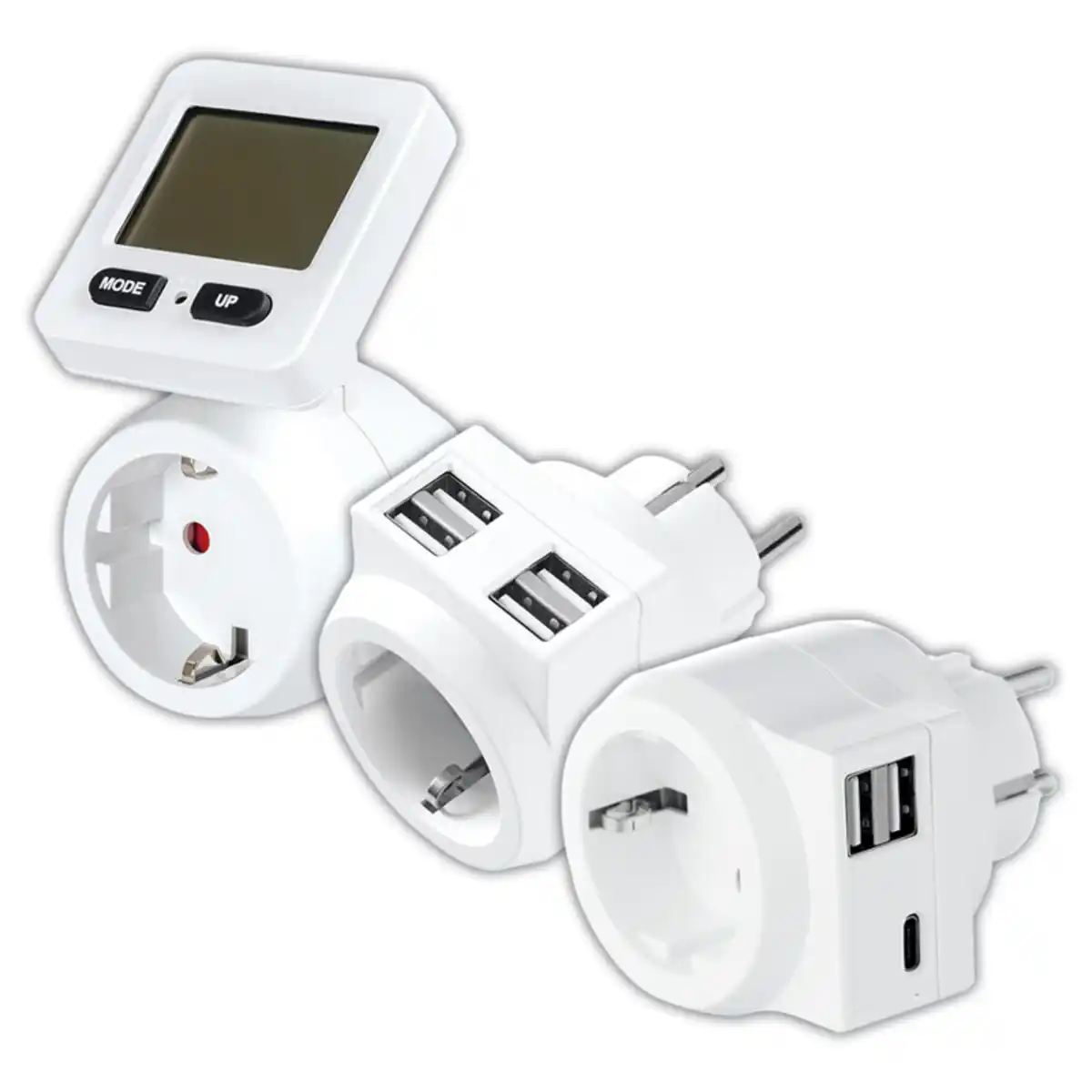 Bild 1 von Powertec Electric Steckdosenadapter