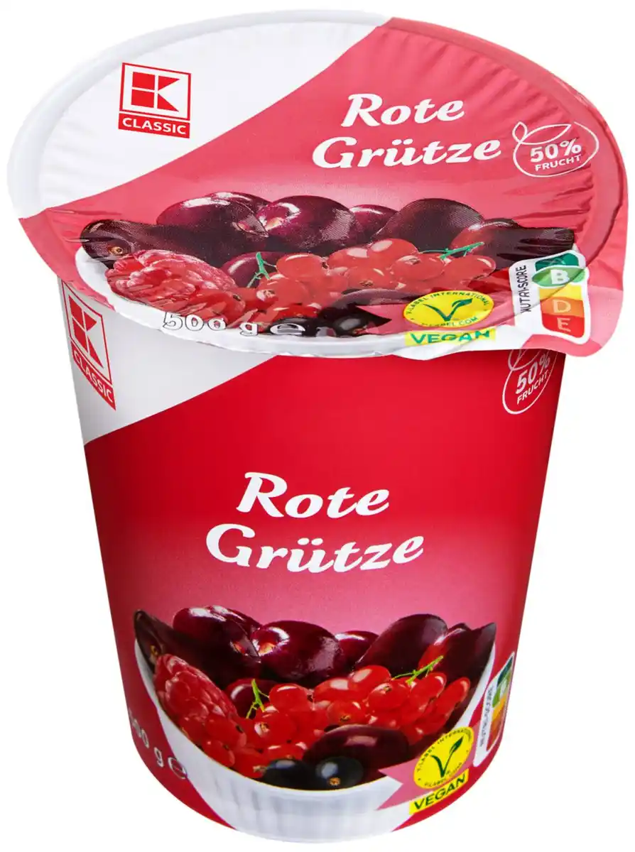 Bild 1 von K-CLASSIC Rote oder Kirsch-Grütze, 500-g-Becher