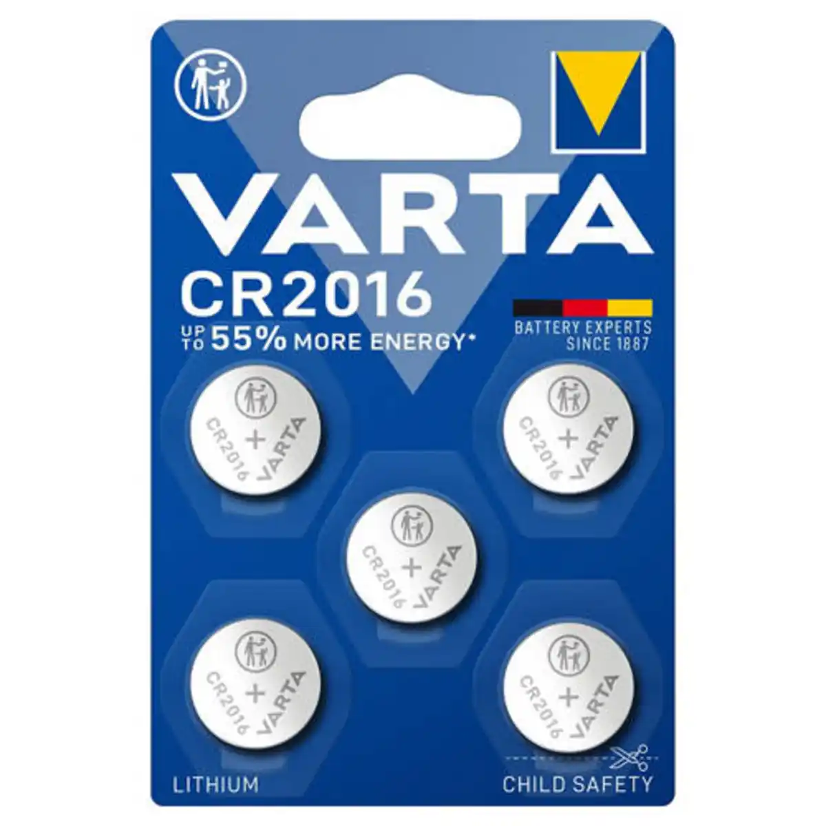 Bild 1 von VARTA Knopfzellen-Batterien, CR2016